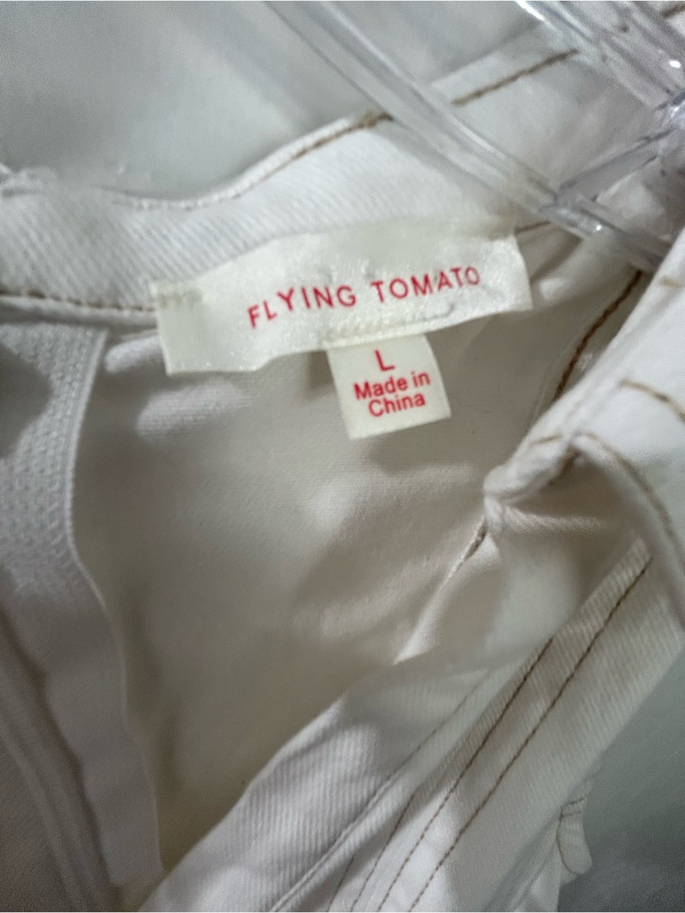 Flying Tomato Cream Sleeveless Collared Mini Dress - Picture 4 of 5